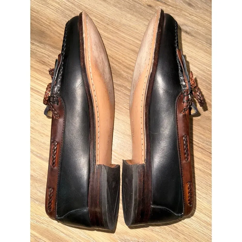 Allen Edmonds Woodstock Black\Brown Loafer Dress Shoes Made in USA - size 10D
